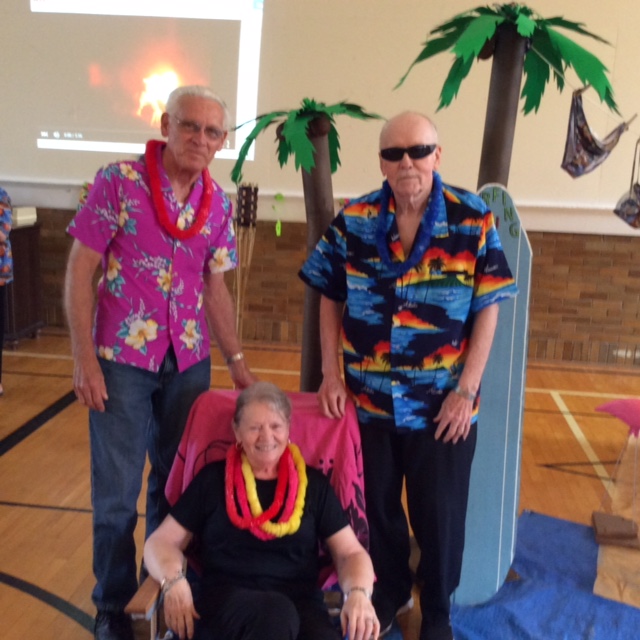 2015 photo luau Leland Good n Ken Bell n friend